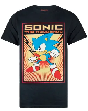 Sonic The HedgeHog Propaganda Poster Men's T-Shirt