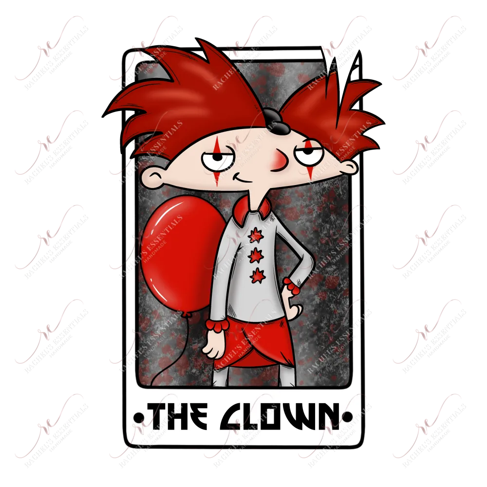 The clown - ready to press sublimation transfer print