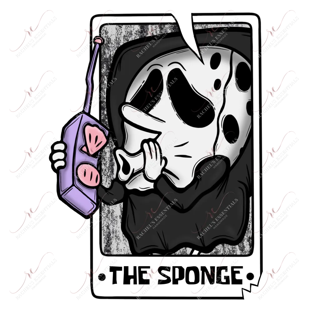 The sponge  - ready to press sublimation transfer print