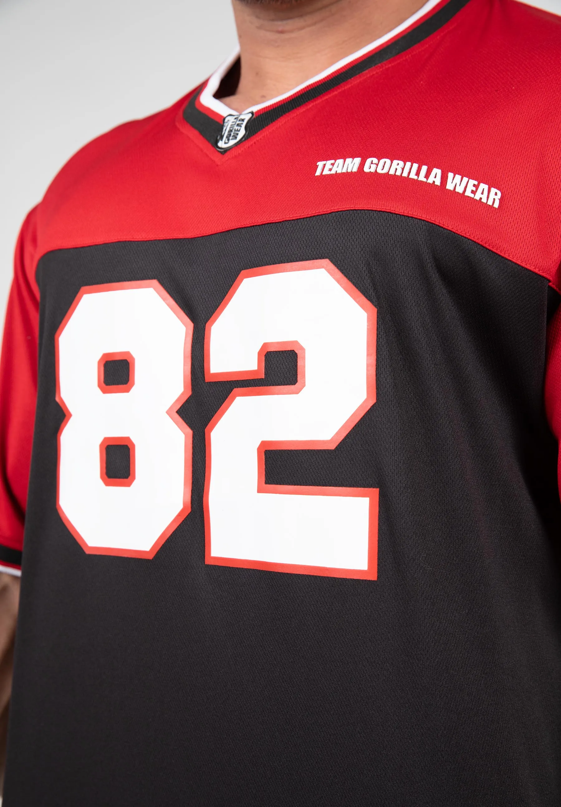 Trenton Football Jersey - Black/Red
