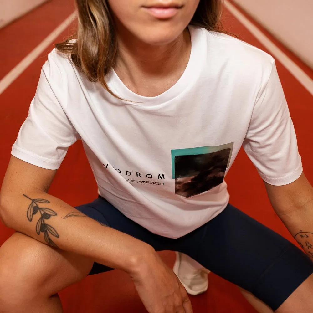 VELODROM Tshirt Pocket Collection - White/ Cloudy Gradient