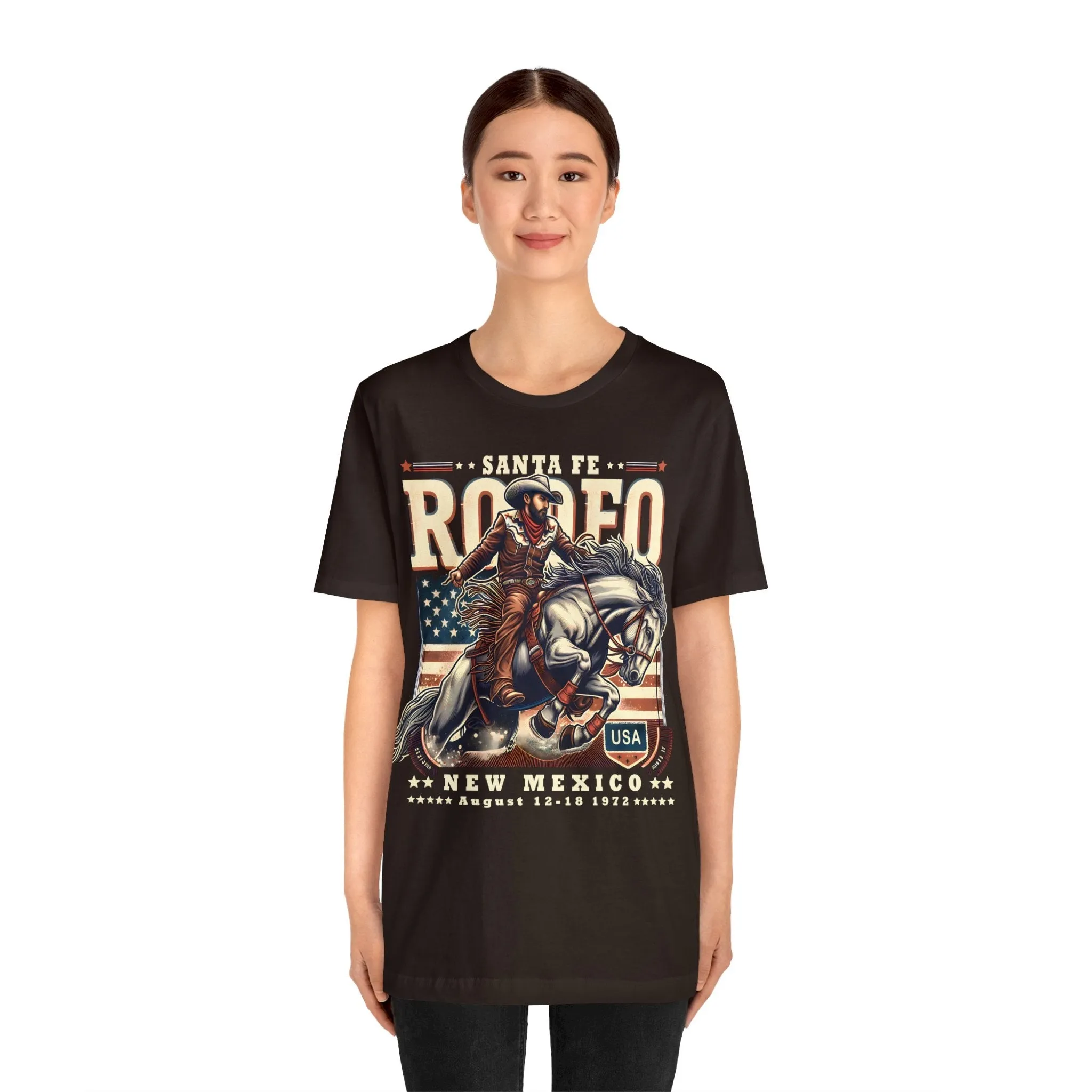 Vintage 1972 Santa Fe New Mexico Rodeo T-Shirt