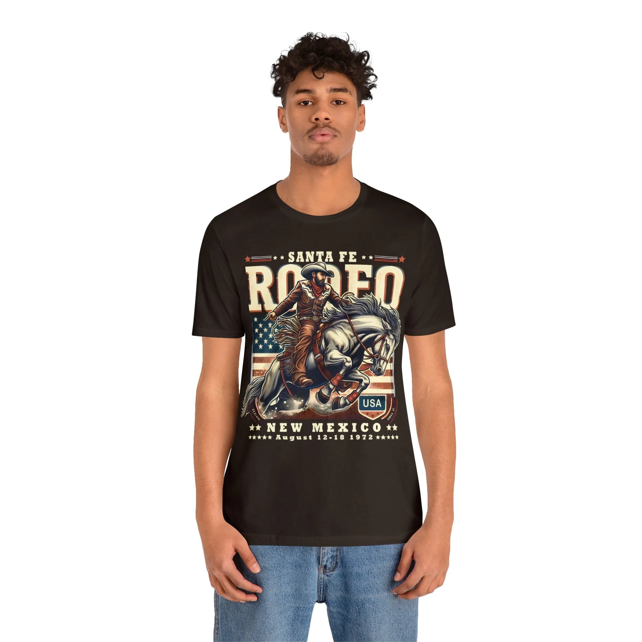 Vintage 1972 Santa Fe New Mexico Rodeo T-Shirt