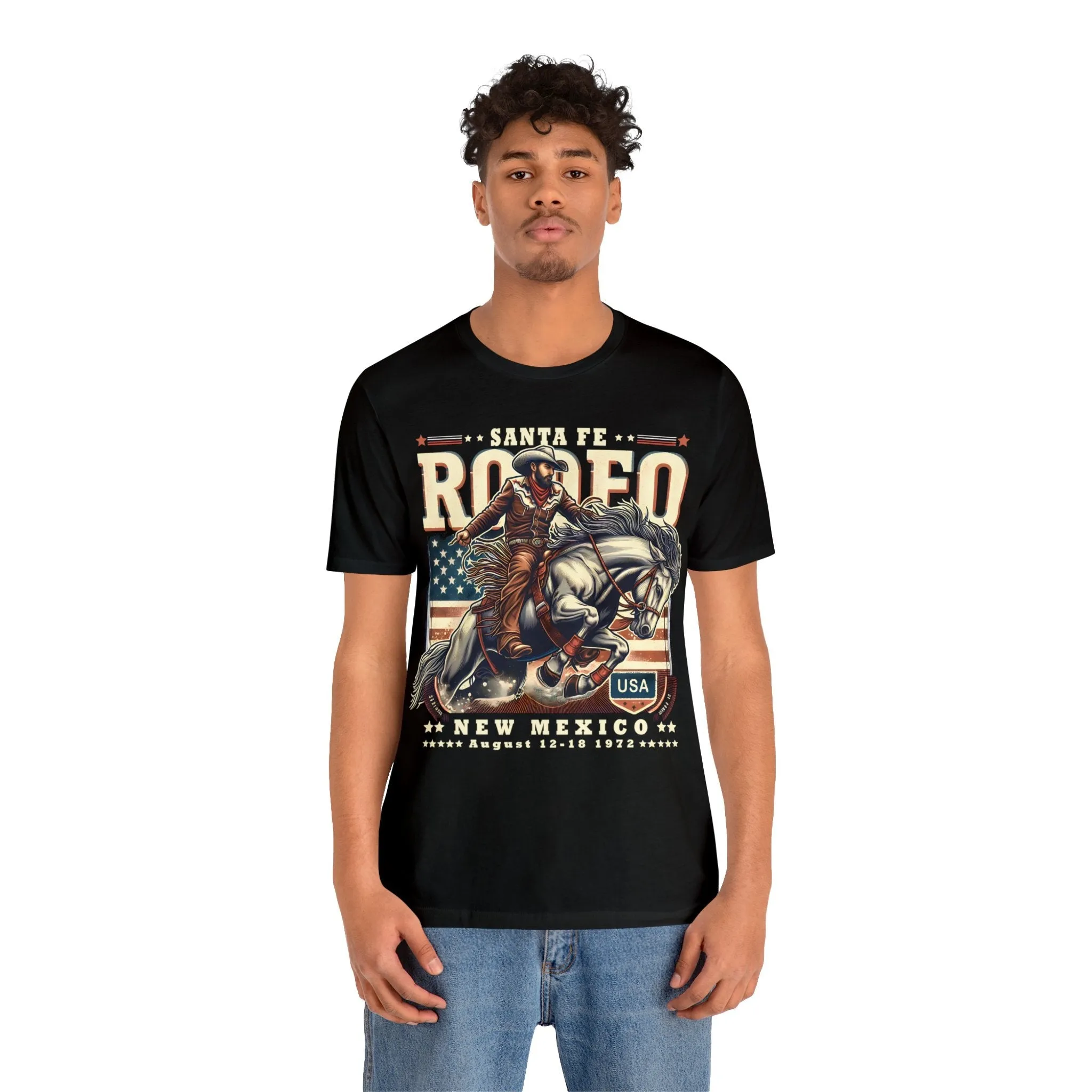Vintage 1972 Santa Fe New Mexico Rodeo T-Shirt