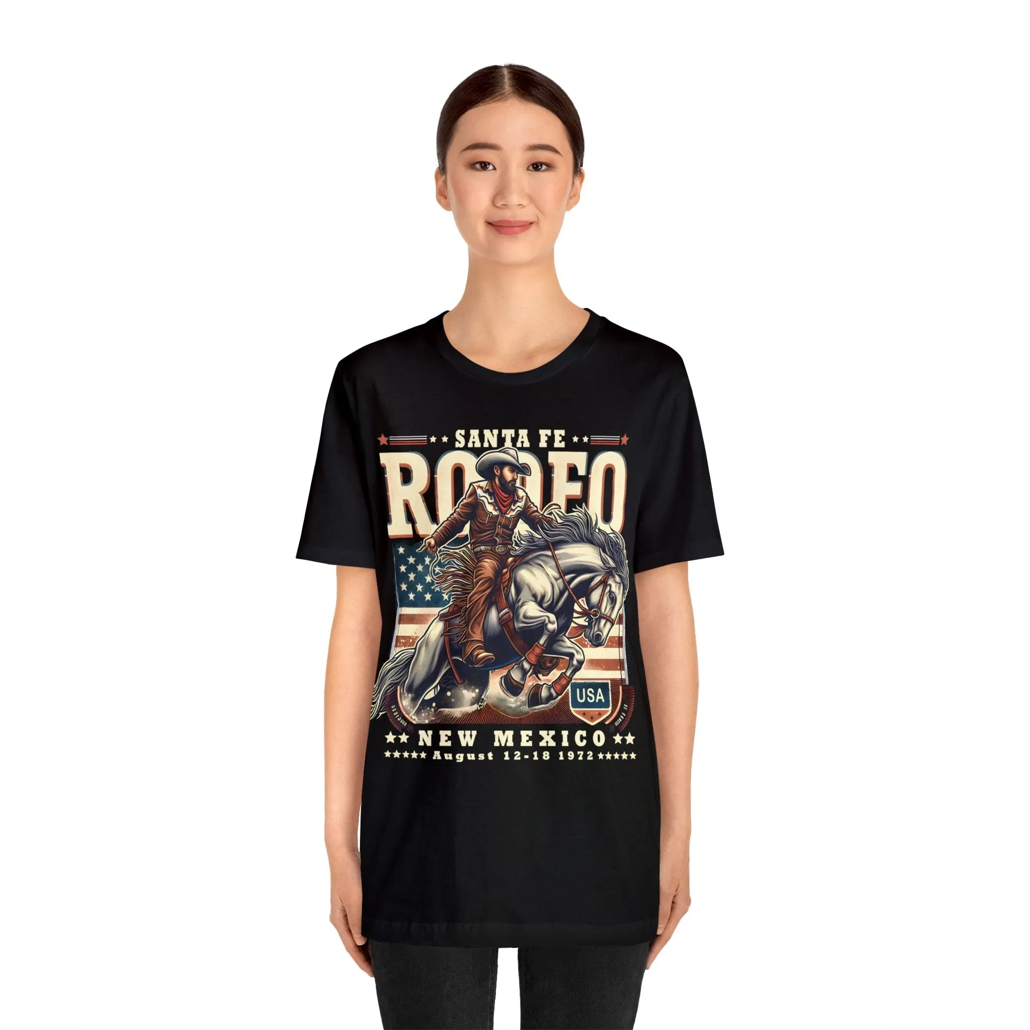 Vintage 1972 Santa Fe New Mexico Rodeo T-Shirt