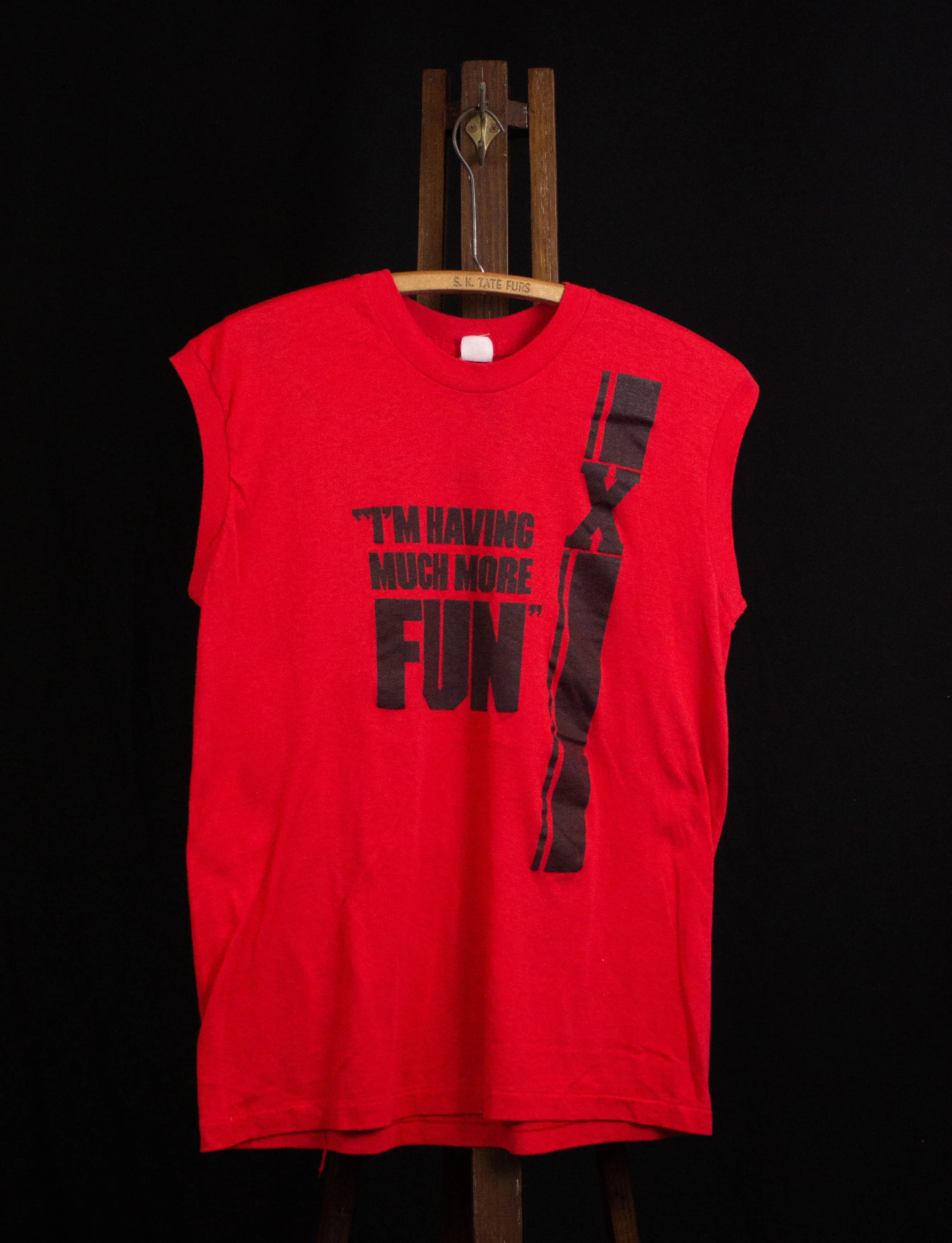 Vintage 1983 X "The New World" Tour Concert Muscle Shirt Large