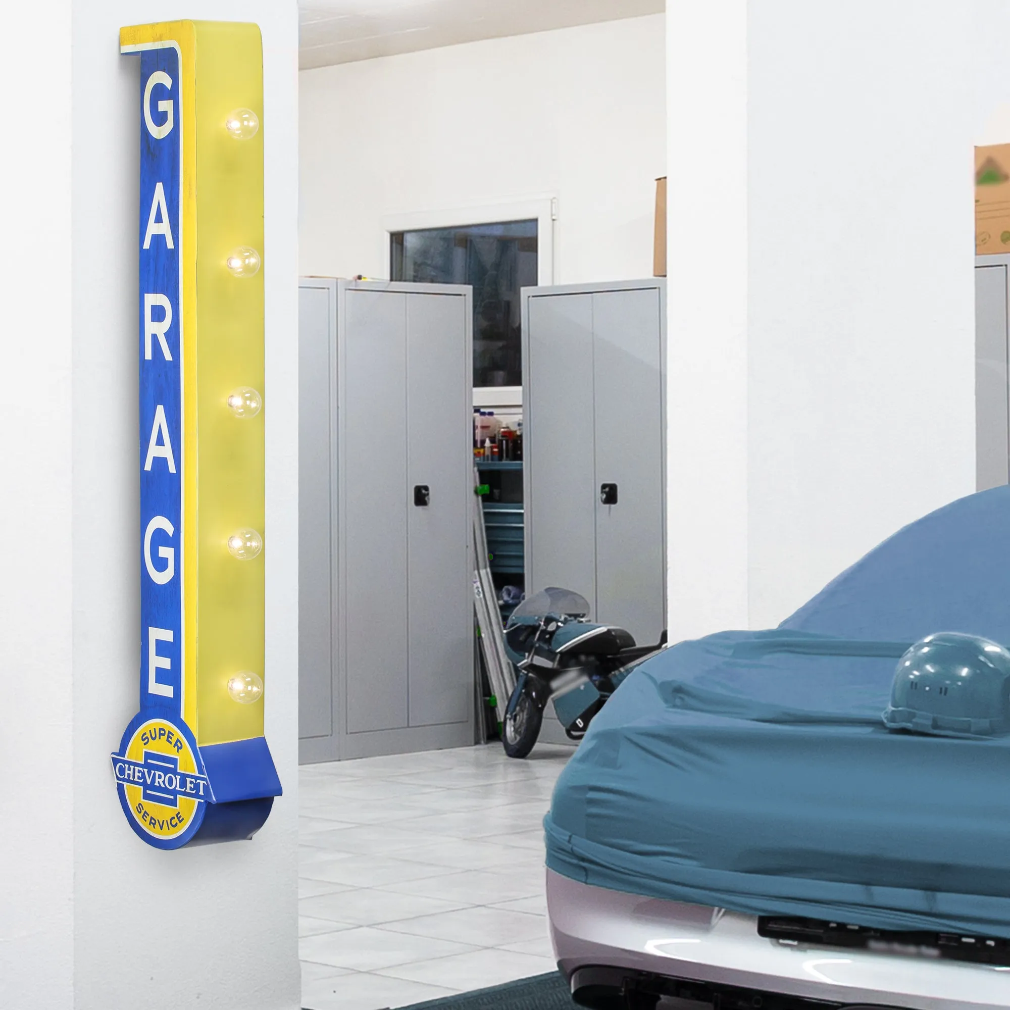 Vintage Chevrolet Garage LED Marquee Sign