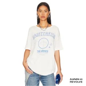 Vintage Sagittarious - Color - Oversized Tee - White