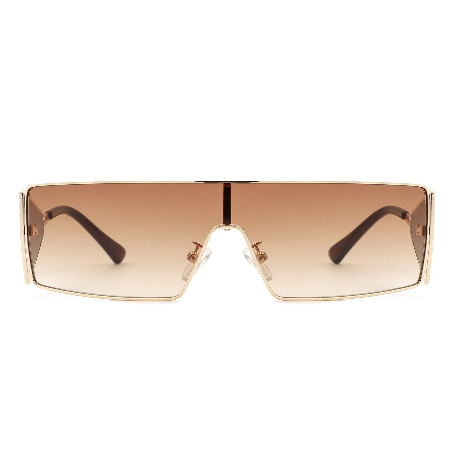 Vortex - Square Wrap-Around Retro Rectangle Fashion Sunglasses