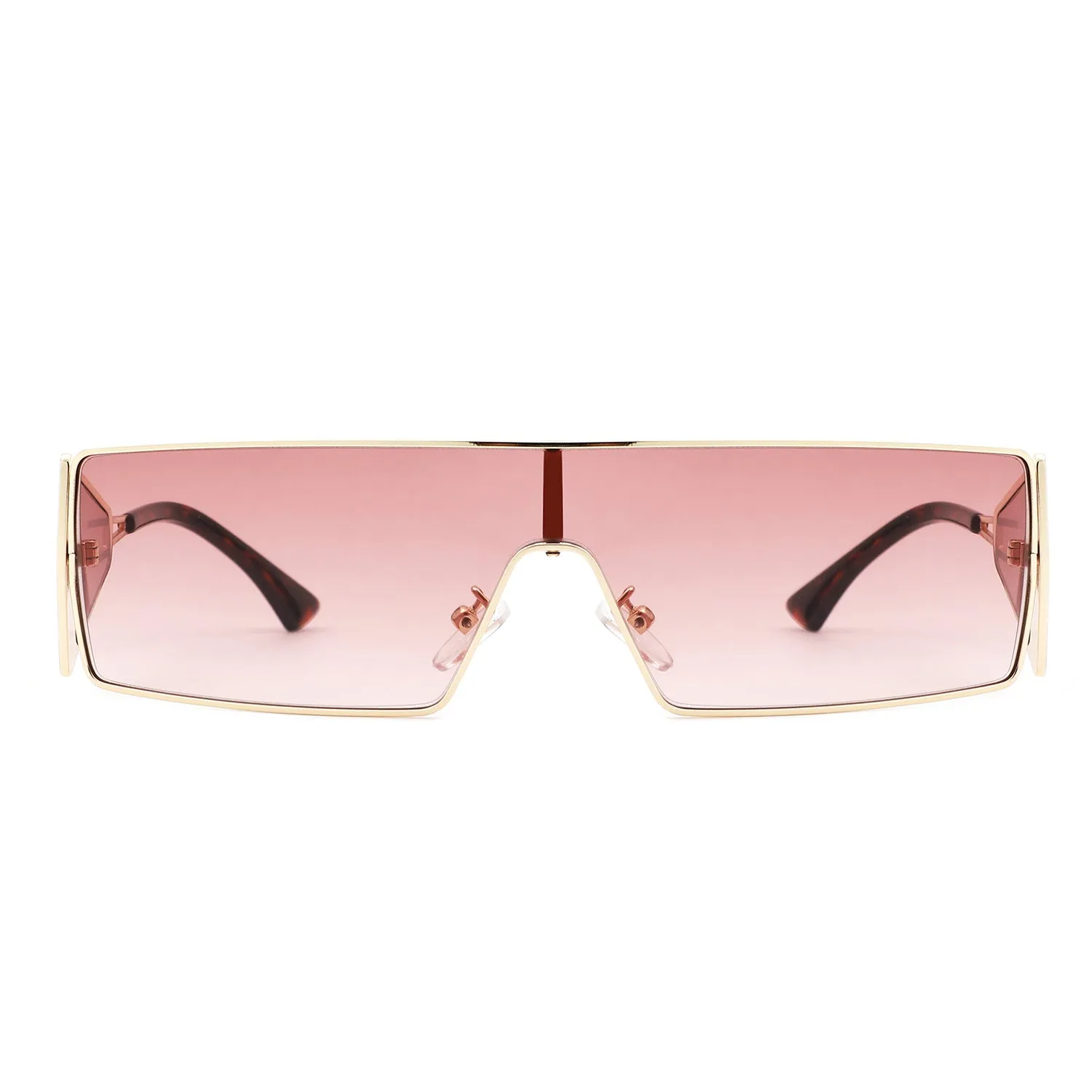 Vortex - Square Wrap-Around Retro Rectangle Fashion Sunglasses