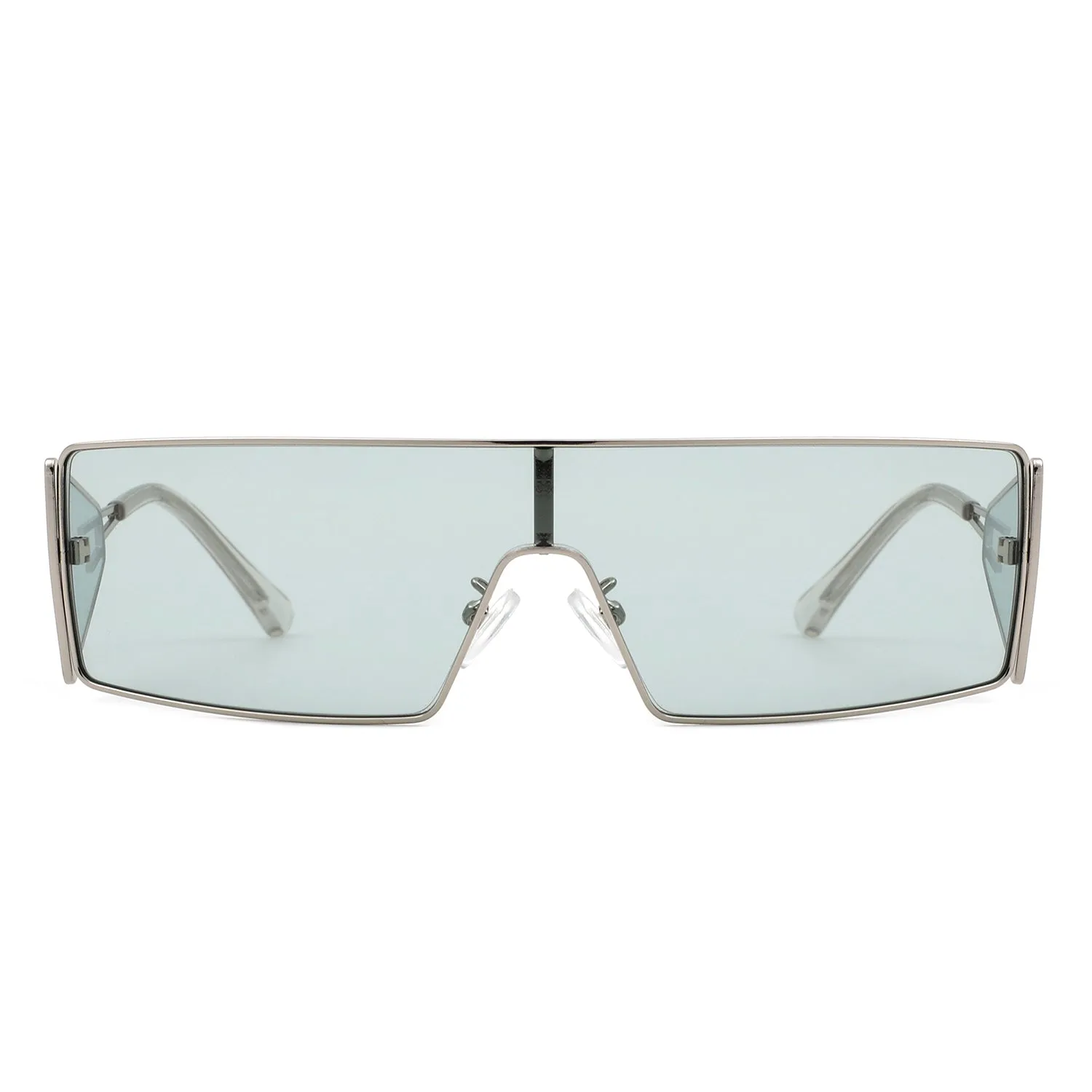 Vortex - Square Wrap-Around Retro Rectangle Fashion Sunglasses