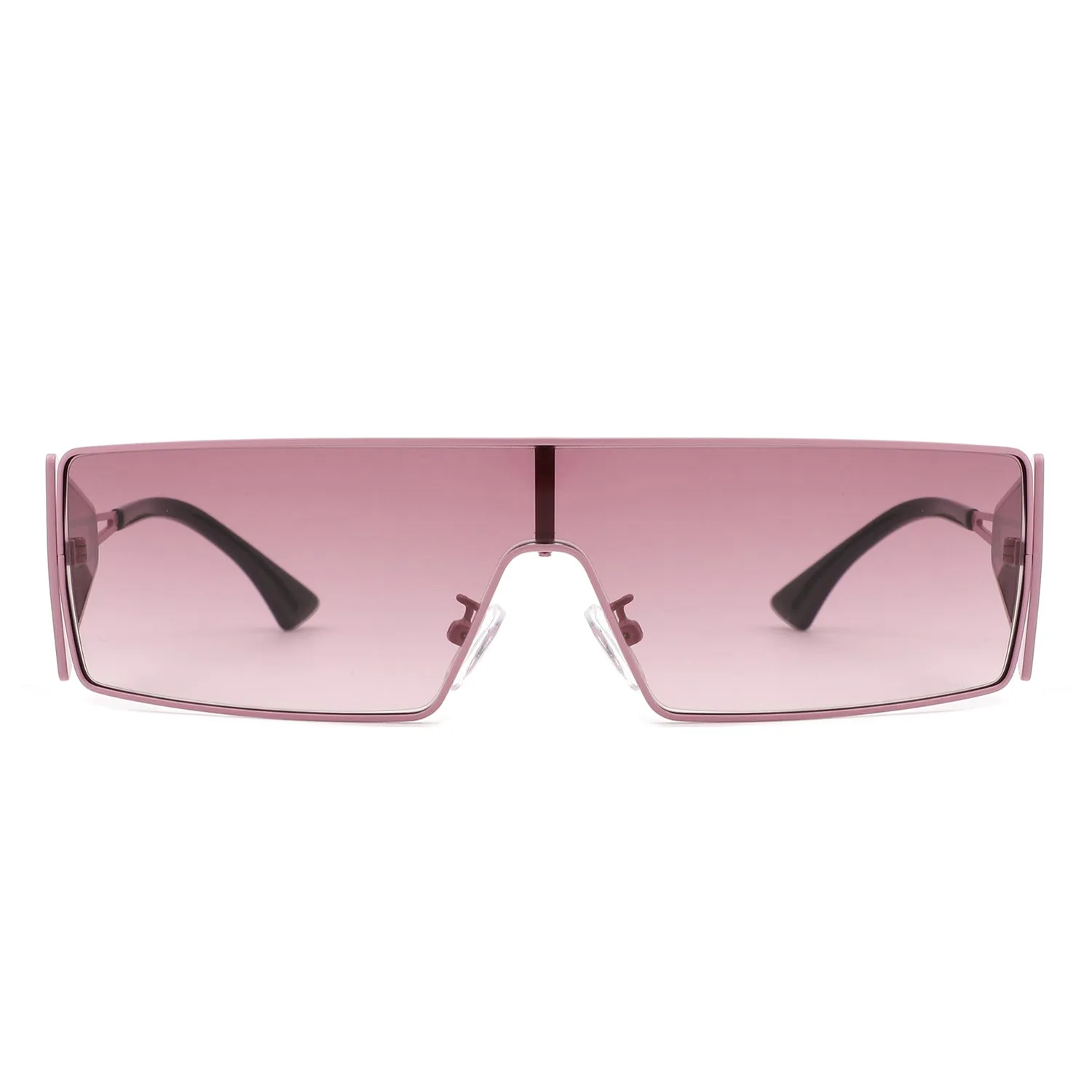 Vortex - Square Wrap-Around Retro Rectangle Fashion Sunglasses