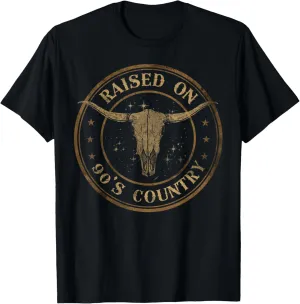 Western t shirts for men women Vintage Raised on 90s country T-Shirt