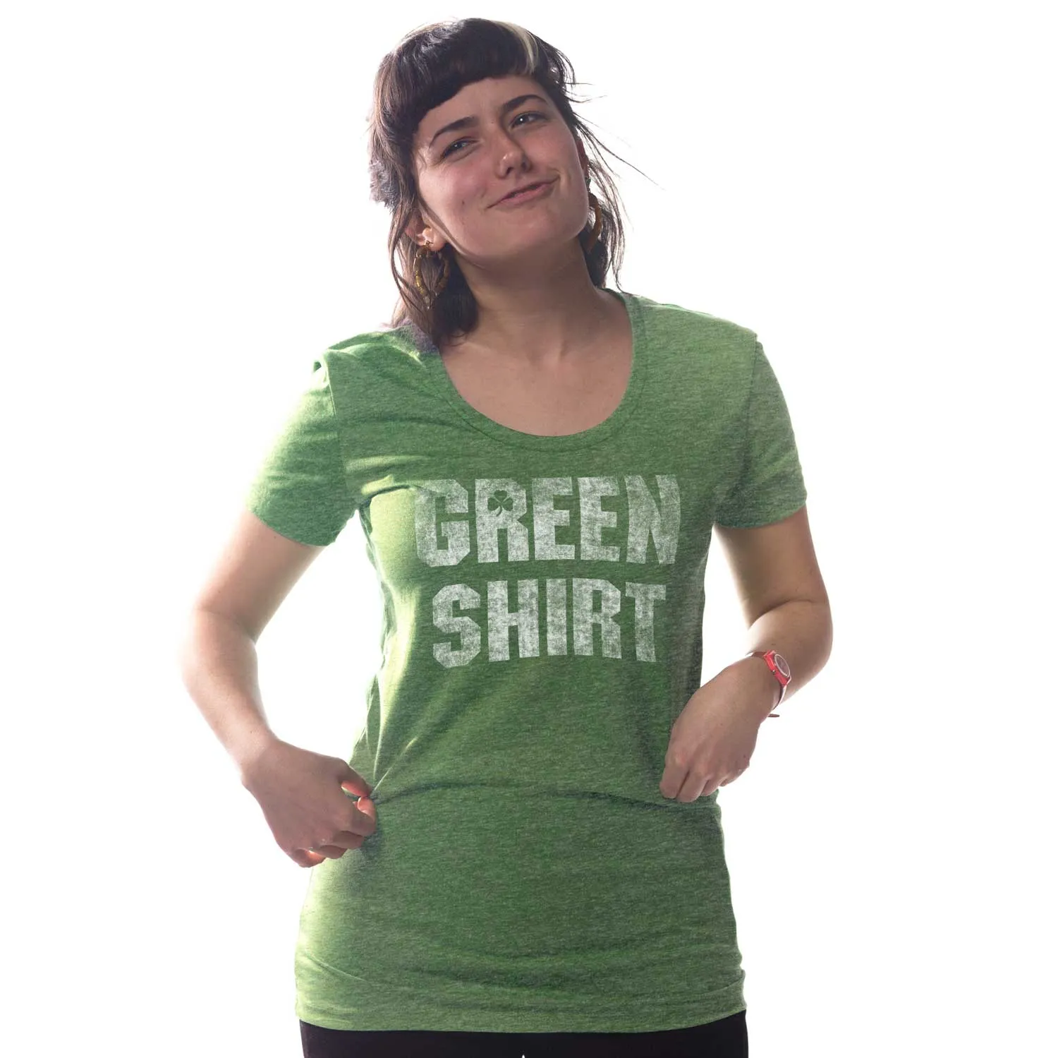 Women's Green Shirt T-Shirt