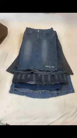Y2K Denim Long Skirt – Perfect Blend of Vintage and Modern(9-144)