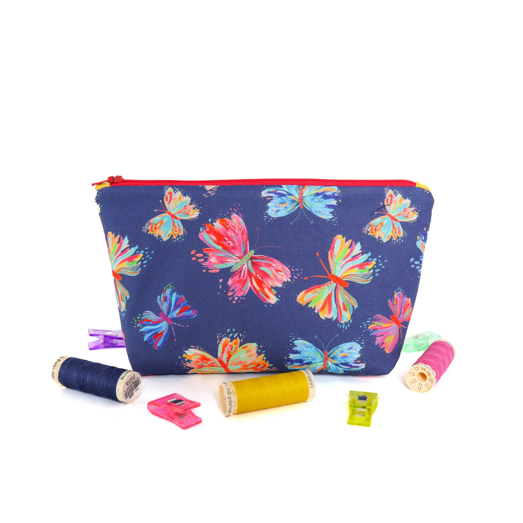 Zipper Pouches, 3 Sizes - Beginner Sewing Pattern & Video Tutorial